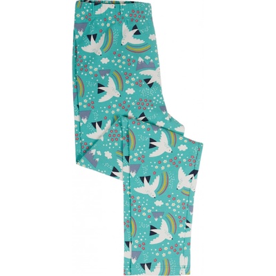 Frugi Dětské legíny Bílý pták s černým ocasem