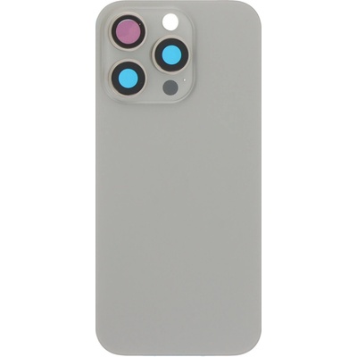 Batériový kryt + sklíčko kamery s rámom iPhone 16 Pro Natural Titanium - OEM