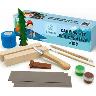Smrk, Dárková vyřezávací sada BeaverCraft DIY08 P43433