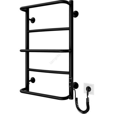 Mario Radiators Лира за баня LUX 65W/230V 66x42 cm неръждаема стомана/черна дясна (MR0095)