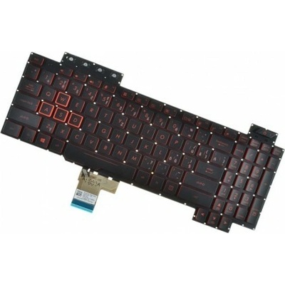 Asus FX504GM TUF Klávesnica CZ/SK čierna bez rámčeka, podsvietená
