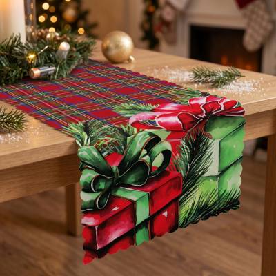 MyBestHome ZET Vánoční běhoun Christmas GIFT 38x140 cm
