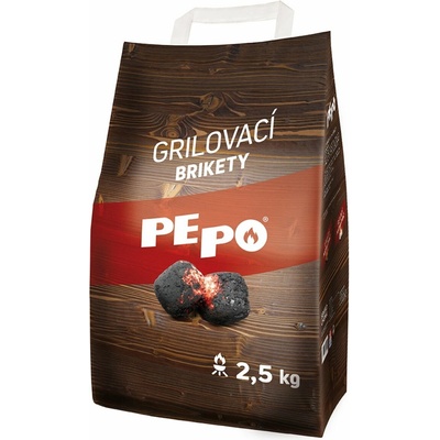 PE-PO drevené brikety na grilovanie 2.5 kg,