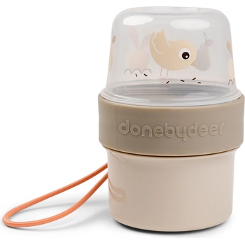 Done by deer Контейнер за закуски Birdee двустранен S пясъчен (1236909)