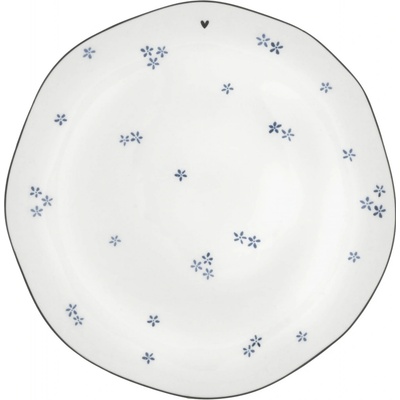 Bastion Collections Keramický tanier Blue Daisies 23 cm
