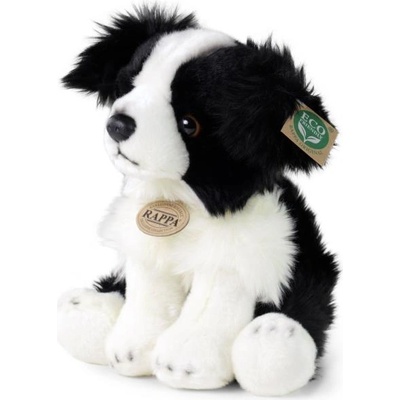 Rappa Плюшено куче бордър коли седящо 30 см eco-friendly