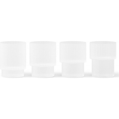 Ferm Living Poháre Ripple Frosted Small 4 x 60 ml