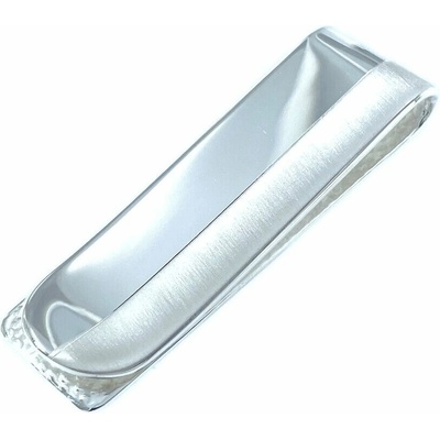Spona na peníze INFINITYSILVER Stříbrná matný pruh SM251311
