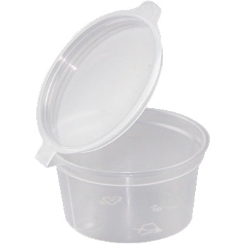 Мини купичка за сос с капаче 30ml - 1OZ PP (GSD-30) - 50бр (01361076)