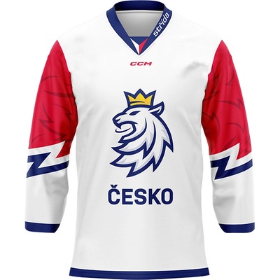 Fan dres CCM Český Hokej ČESKO David Krejčí #46 bílý