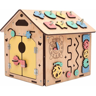 BusyKids Activity board Domeček Mini – Zbozi.Blesk.cz