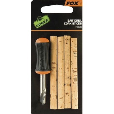 FOX Korkové valčeky s vrtáčikom Edges Drill & Cork Stick Set 6mm 4ks