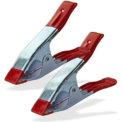 DEMA Upínacia kovová svorka / štipec pogumovaná 150 mm, 2-dielna sada