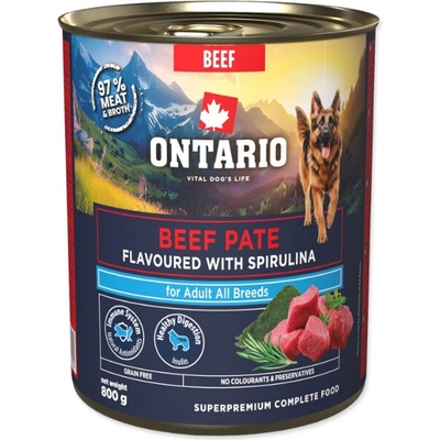Ontario Beef Pate with Spirulina 800 g