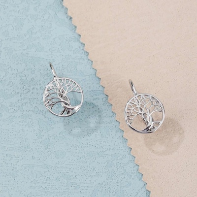 Jan Kos jewellery stříbrné náušnice strom MHT-2219/SN00