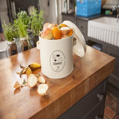 ESSCHERT DESIGN Dóza SECRETS DU POTAGER na bioodpad 6 L