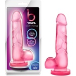 Blush Novelties B Yours Sweet N Hard 4 - дилдо с тестиси - 18 см - розов