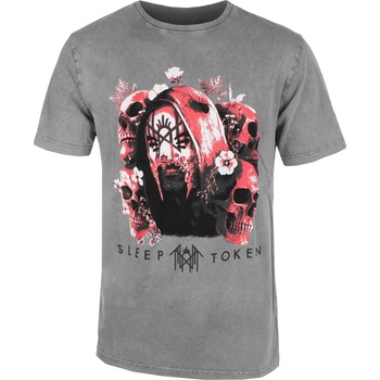 ROCK OFF Мъжка тениска Sleep Token - Skulls & Flowers - ROCK OFF - SLTKSTNW30MG