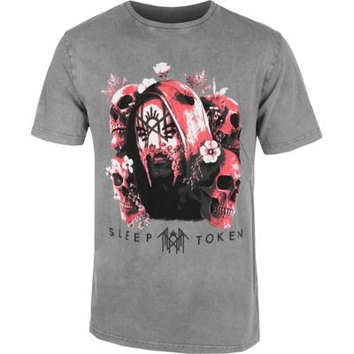 ROCK OFF Мъжка тениска Sleep Token - Skulls & Flowers - ROCK OFF - SLTKSTNW30MG
