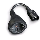 Gembird Power Adapter Cord IEC320 C14 -Schuko, M-F, 15cm, PC-SFC14M-01