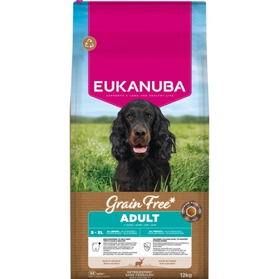 Eukanuba Grain Free Adult Large Dogs se zvěřinou 2 x 12 kg
