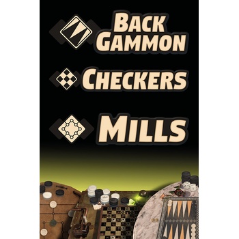 Backgammon + Checkers + Mills