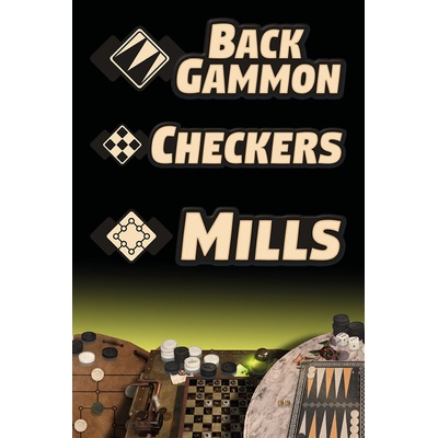 Backgammon + Checkers + Mills