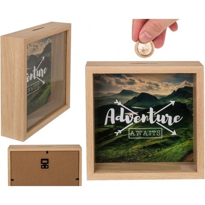 144457 Dřevěná pokladnička Adventure
