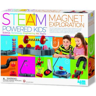 4M Творчески комплект 4M Steam Powered Kids - Наука за магнетизма (4m-05535)