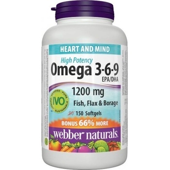 Webber Naturals Omega 3-6-9 1200mg 150 tablet