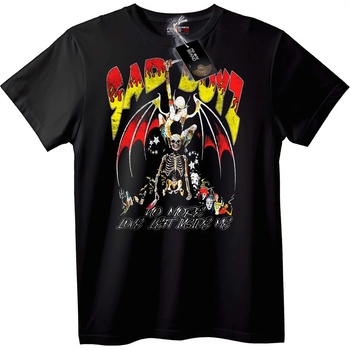 NOONEBRAND Тениска Тъжен Бик Skeleton Рок - M, Black