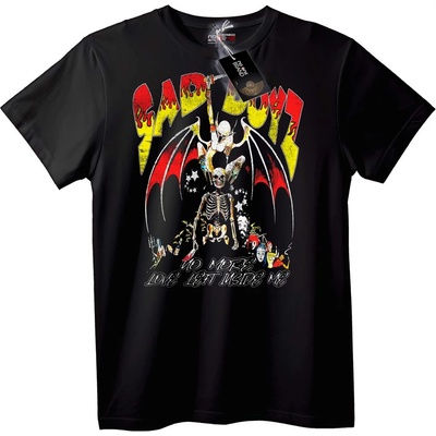 NOONEBRAND Тениска Тъжен Бик Skeleton Рок - M, Black