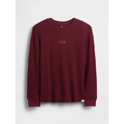 Детска тениска с вафлена шарка GAP GAP | Cherven | Момчешки | M