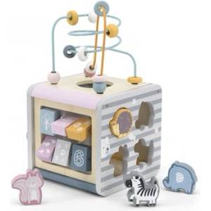 Viga Toys - Дървен дидактически куб - Polar B (44030)