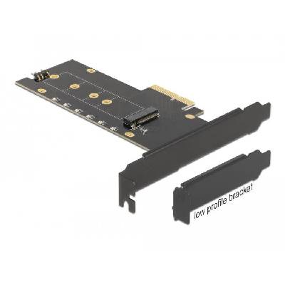 Карта за разширение на слотове Delock, PCI Express x4 към 1 x internal NVMe M. 2 Key M, RGB LED, Low Profile (89013)