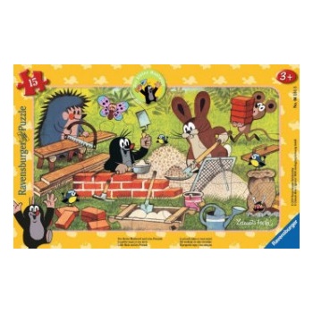 Ravensburger Der kleine Maulwurf und seine Freunde. Rahmenpuzzle 15 Teile | Zdeněk Miler