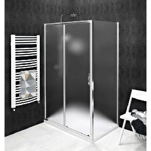 SAPHO Sigma Simply - Душ ъгъл 120х70 см, Л/Д вариант, стъкло Тухла/хром GS4212GS4370 (GS4212GS4370)