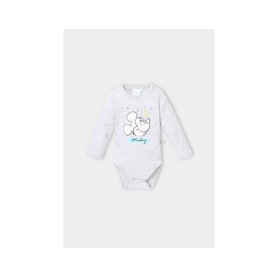 Disney Mickey body s dlhým rukávom šedá