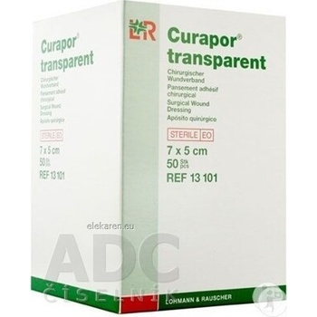 Lohmann & Rauscher CURAPOR KRYTIE NA RANY TRANSPARENT 7 x 5 cm 50 ks