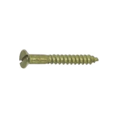 DIN 97 4.0x 16 mosazný vrut do dřeva se zapuštěnou hlavou a drážkou (200 ks)