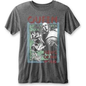 Queen News of the World Burnout Charcoal Grey M Риза (QUBO02MC02)