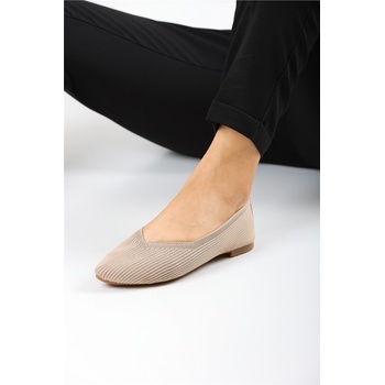 Johns Athletic Дамски балерини от текстил 5120 - Бежови #360406 (360406_Бежов)