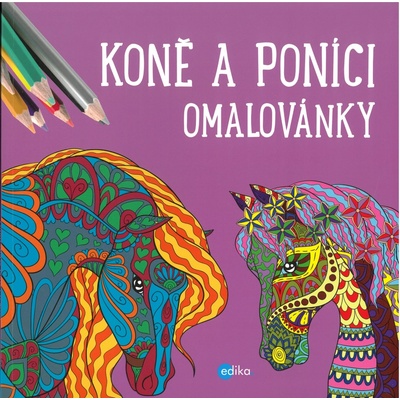 Koně a poníci relaxační omalovánky