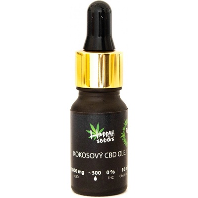 MCT Happy seeds kokosový CBD olej 18% 30 ml