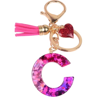 HARAHU Ключодържател Азбука - c / Розова / Сърце kp37973 (37973)
