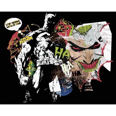 Zuty Batman a joker komiks 40 x 50 cm vypnuté plátno na rám 8596530135456