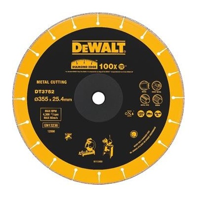 DeWALT DT3752 Diamantový kotouč do rozbrušovačky D28710/D28715, 355 mm
