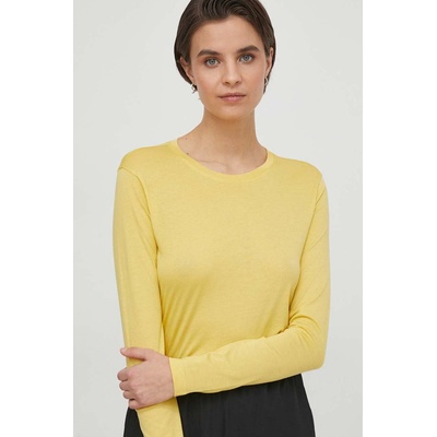 Sisley Блуза с дълги ръкави Sisley в жълто (3QU4L102Y)