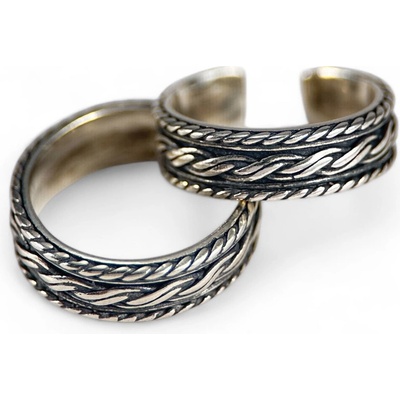 Drakkaria stříbrný prsten P35693