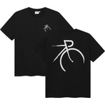 DEDICATED Мъжка тениска DEDICATED T-Shirt Stockholm Painted Side Bike T-shirt - Black - размер XXL (217-0111-0115)